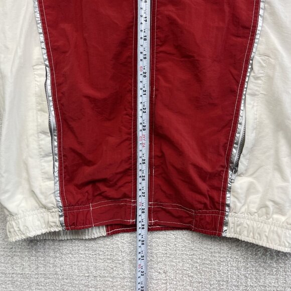 VTG Asics Sporting Gear Windbreaker Jacket Red / Blue Full Zip Men M Back Print - Picture 7 of 12